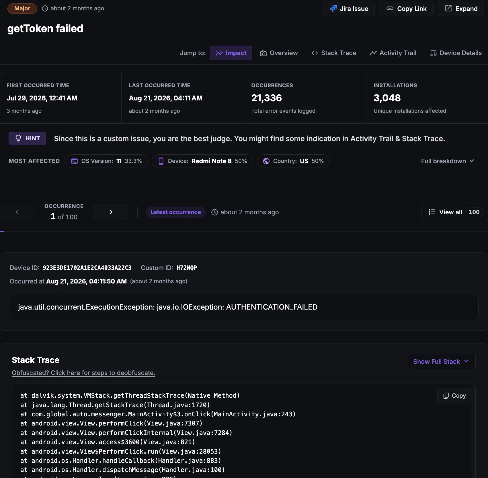 Custom Issues