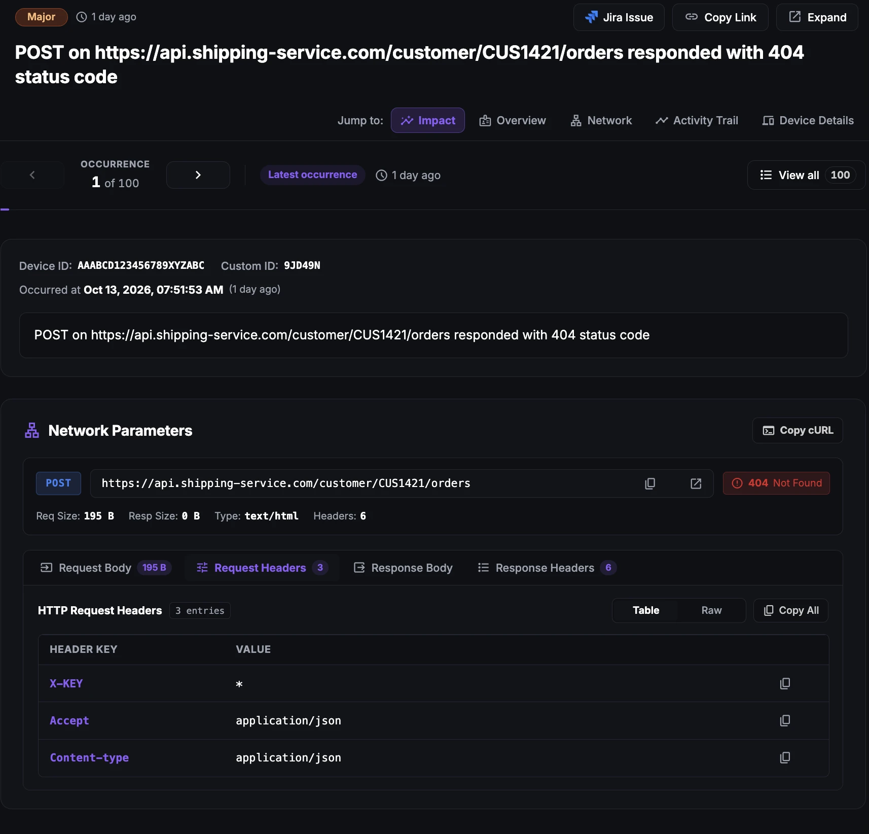 HTTP Issues Detection