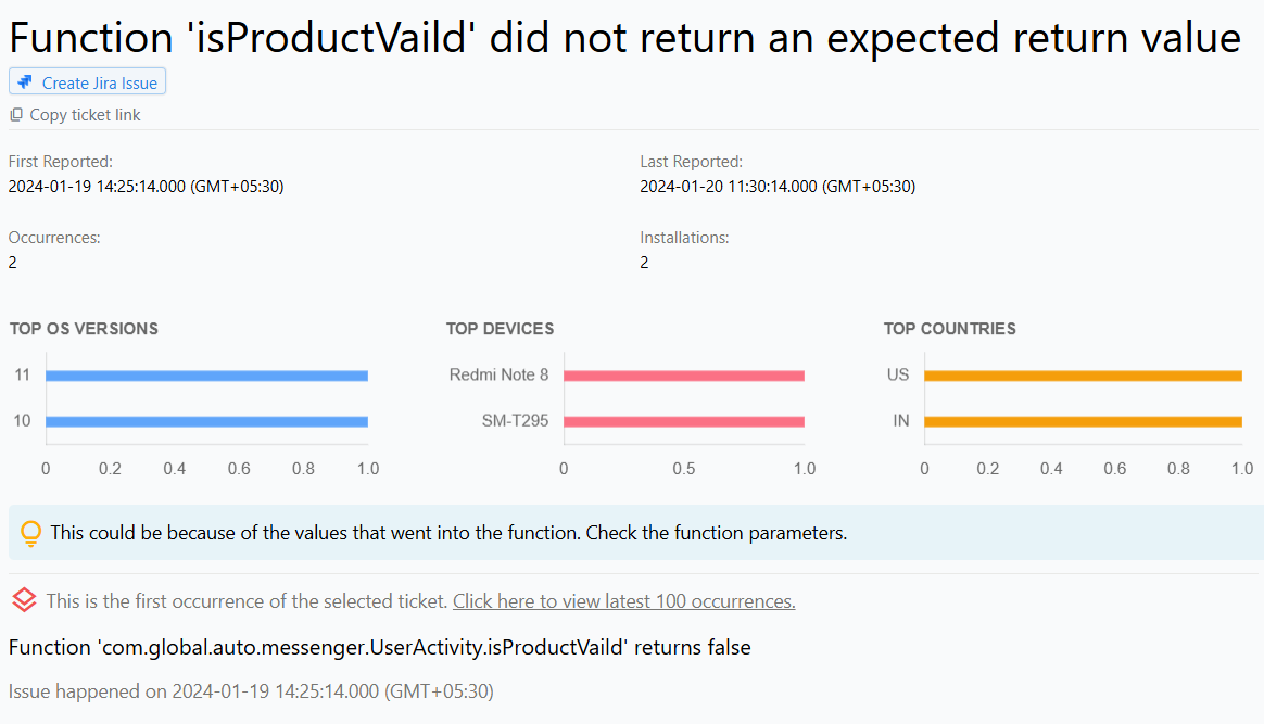 Function Failure